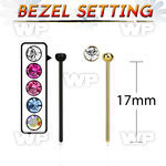 un64rks ion plated 316l steel unbend l shaped nose stud 0 8mm nose piercing