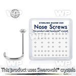 uoe06f3o 925 silver nasal screws swarovski