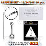 uset10 piercing kit titanium g23 belly piercings needle