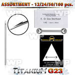 uset13 piercing kit titanium g23 nipple barbell needles