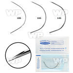 uww6 eo gas sterilized curved steel needles single use 1piece
