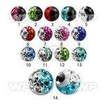 wjdaz 3mm ball ferido glued multi crystals in two color design 